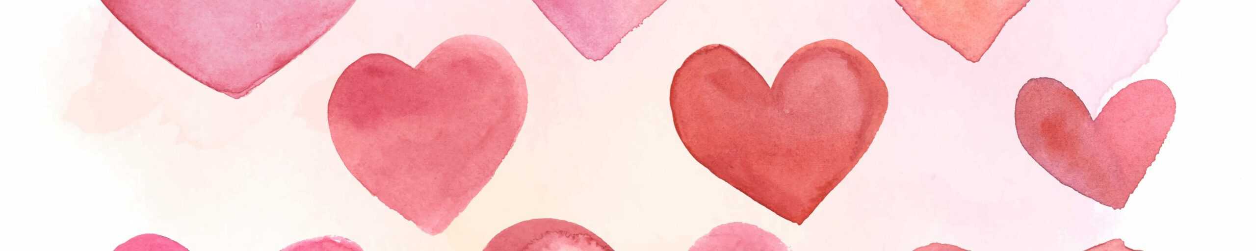 Red hearts pattern