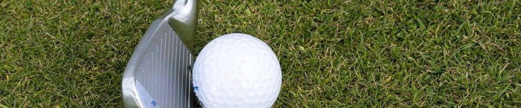 Silver Wedge Golf Club Beside Ball