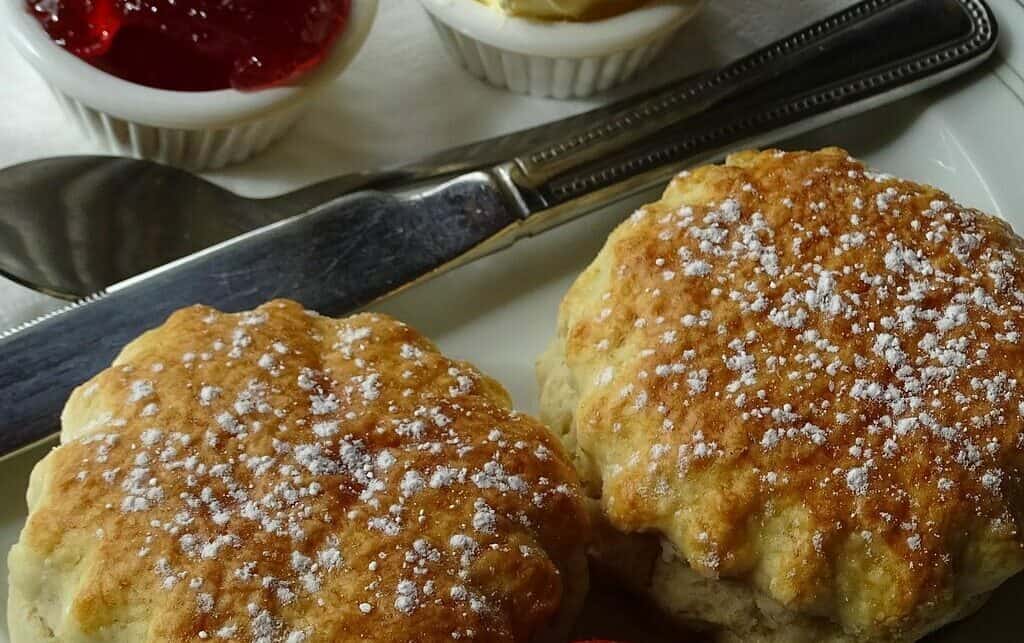 A traditional cream tea