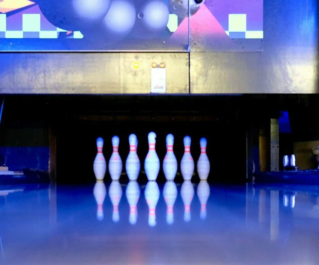 A bowling alley