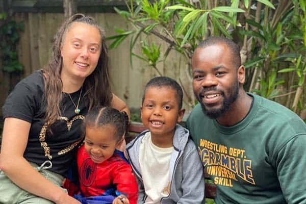 Milan and his family
