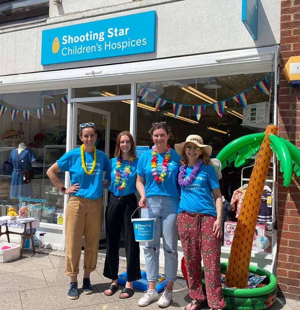 Volunteers taking on our apprentice shop challenge