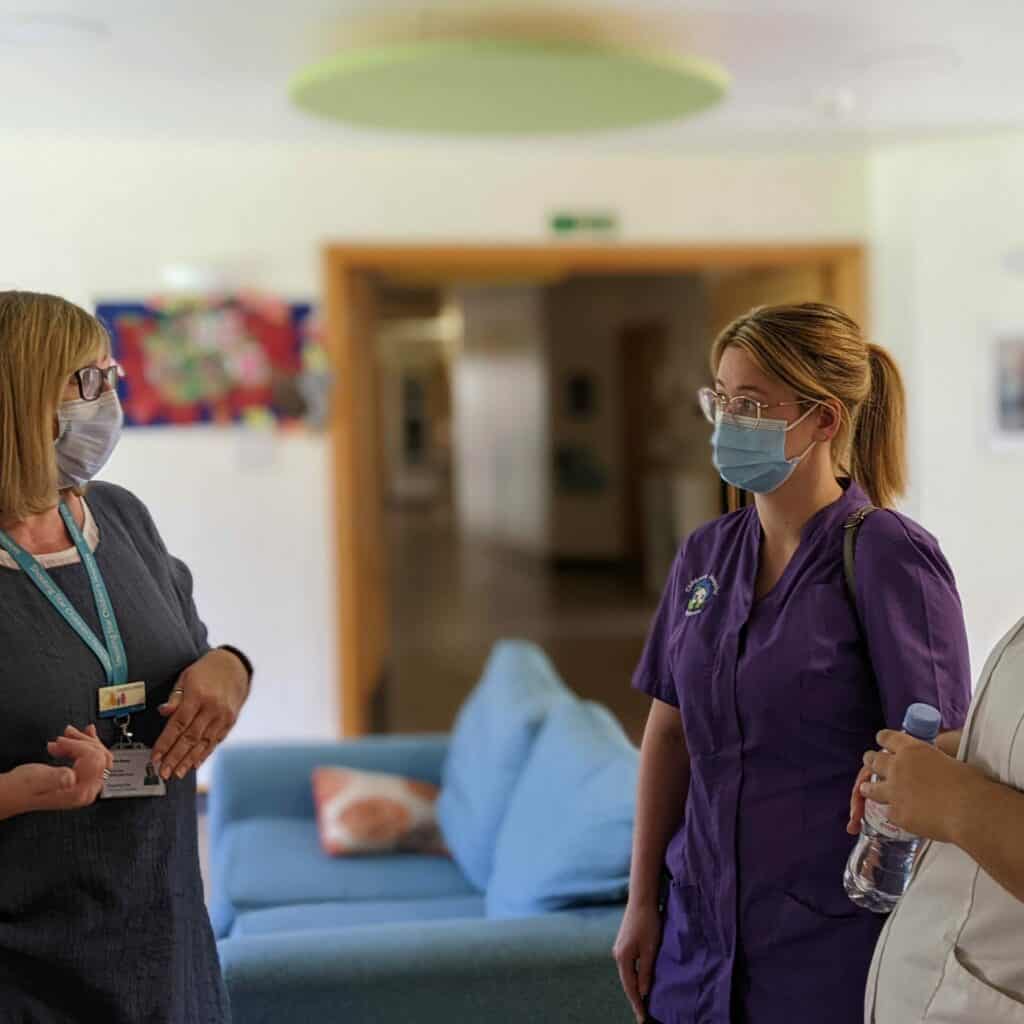 Visitors viewing the hospice on our professional open day tour