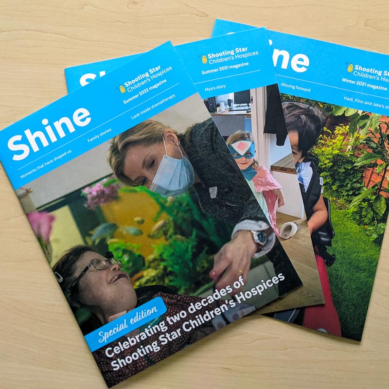 Copies of Shine Magazine