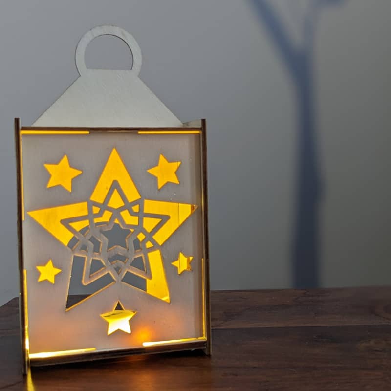 A lantern at our light up a star event