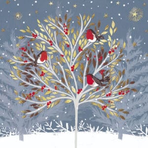 Festive Flock Christmas Card – Pack of 10