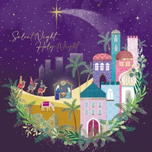 Silent Night Holy Night Christmas Card – Pack of 10